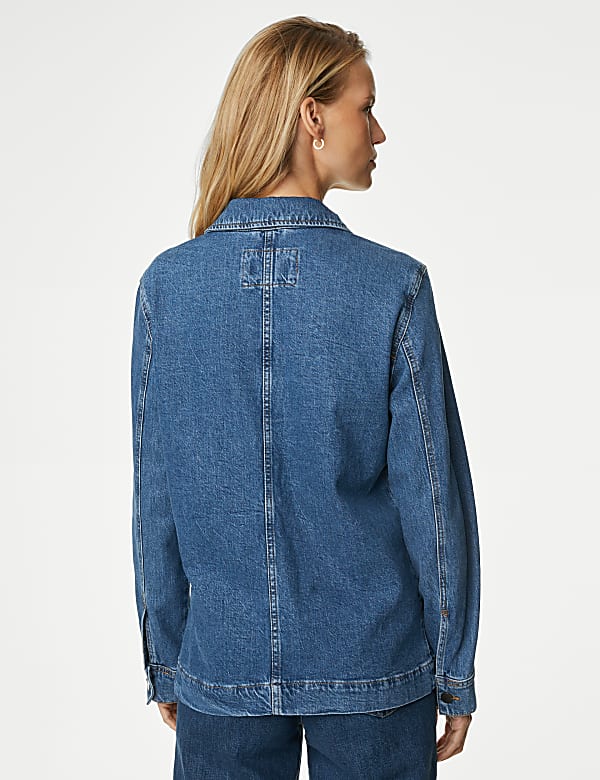 Cotton Rich Denim Utility Jacket