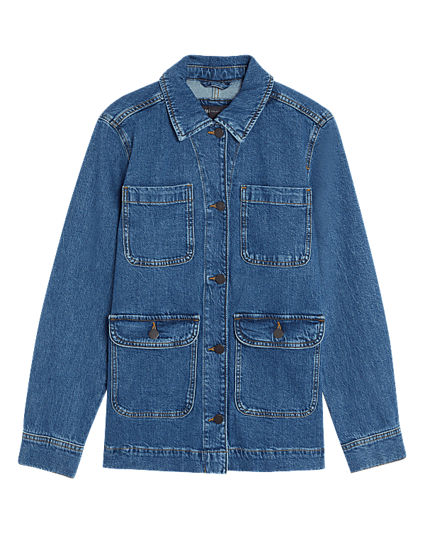 Cotton Rich Denim Utility Jacket