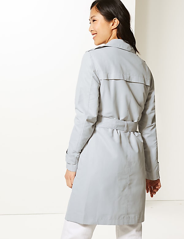 Button Detailed Trench Coat