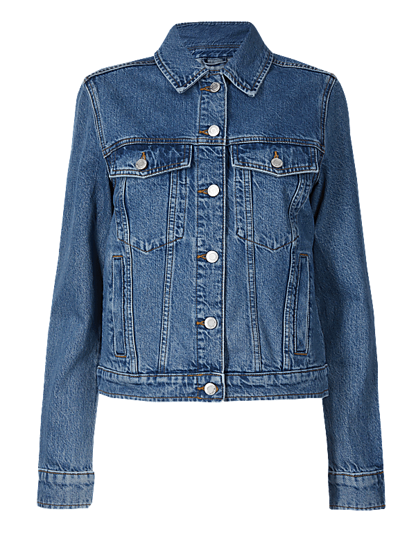 Button Detailed Denim Jacket