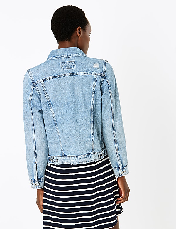 Denim Distressed Jacket