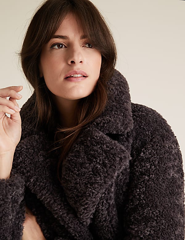 Marks and spencer teddy coat hotsell