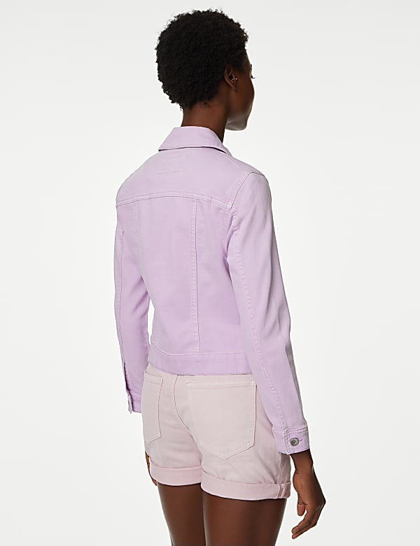 Cotton Rich Denim Jacket with Stretch