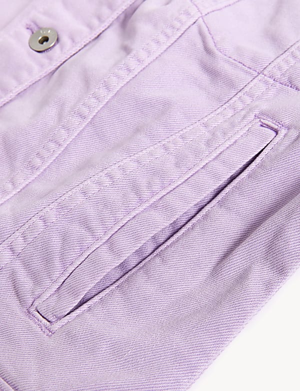 Cotton Rich Denim Jacket with Stretch