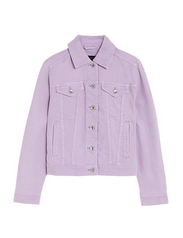 Cotton Rich Denim Jacket with Stretch