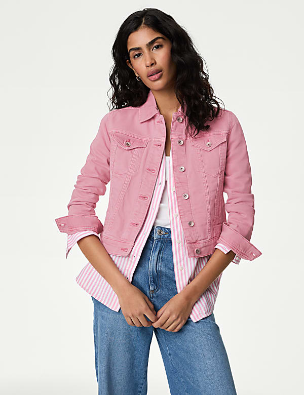 Cotton Rich Denim Jacket with Stretch