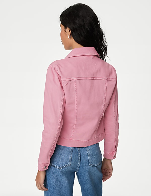 Cotton Rich Denim Jacket with Stretch