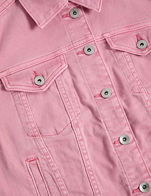 Cotton Rich Denim Jacket with Stretch
