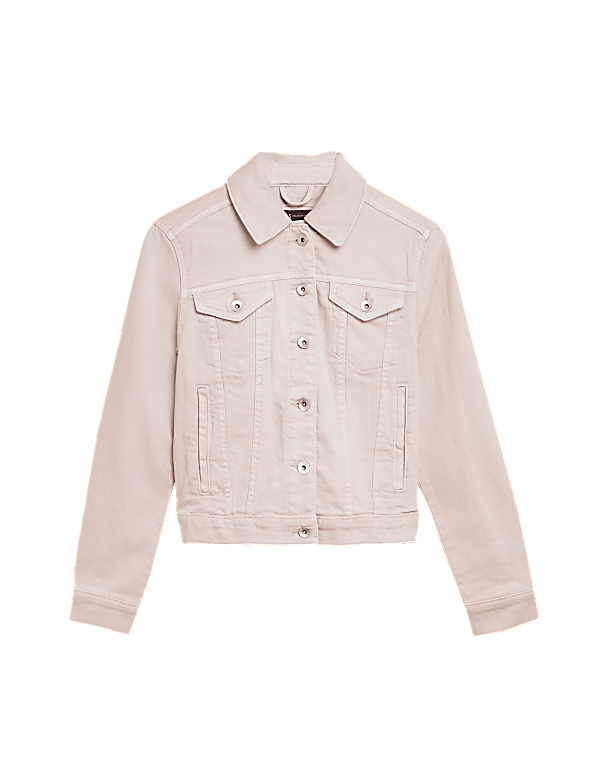 Cotton Rich Denim Jacket with Stretch