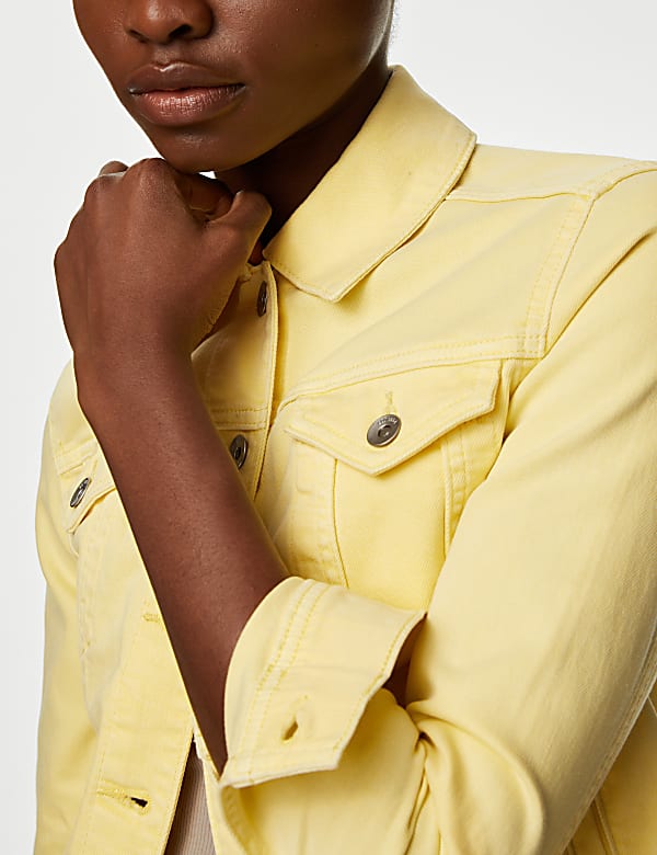 Cotton Rich Denim Jacket with Stretch
