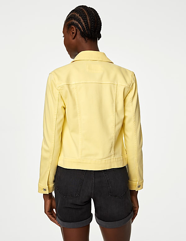 Cotton Rich Denim Jacket with Stretch