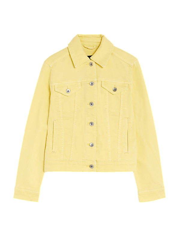 Cotton Rich Denim Jacket with Stretch