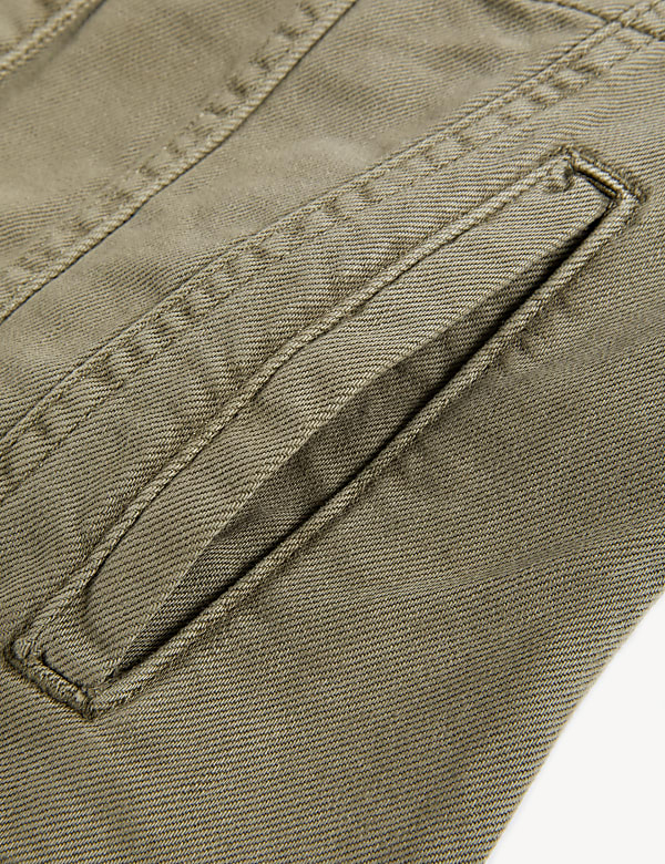 Cotton Rich Denim Jacket with Stretch
