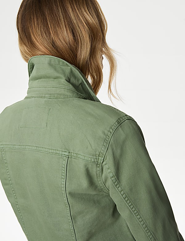 Cotton Rich Denim Jacket with Stretch