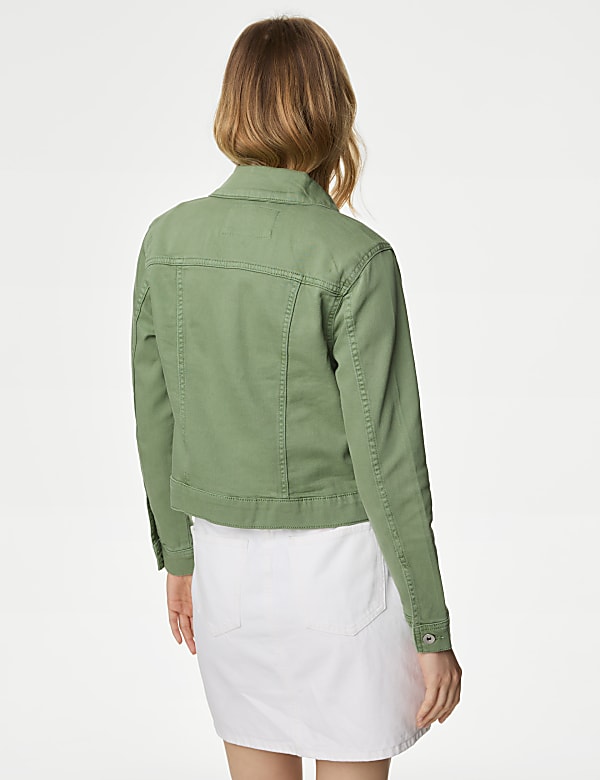 Cotton Rich Denim Jacket with Stretch