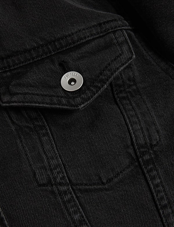 Cotton Rich Denim Jacket with Stretch