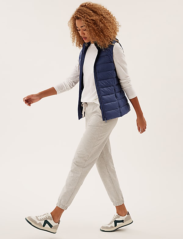 Feather & Down Hooded Puffer Gilet