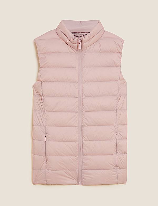 Feather & Down Hooded Puffer Gilet
