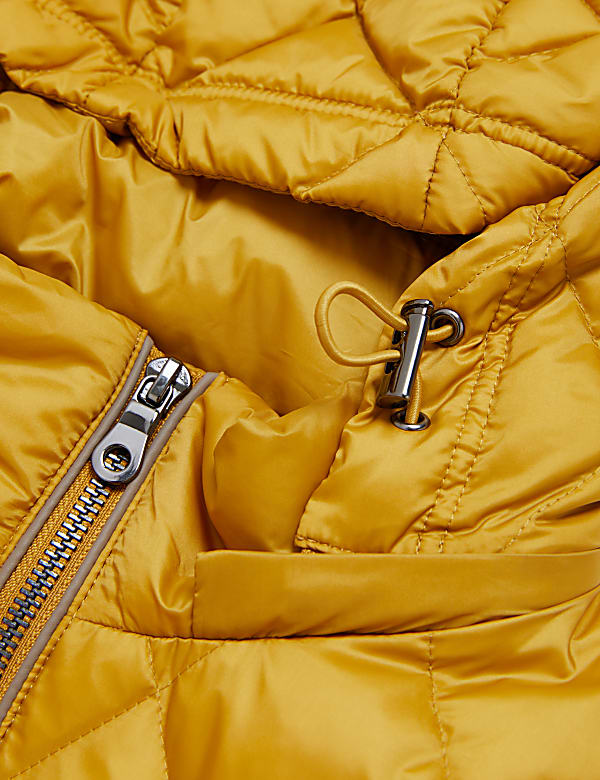Feather & Down Quilted Puffer Jacket