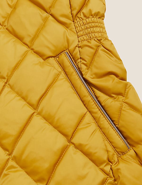 Feather & Down Quilted Puffer Jacket