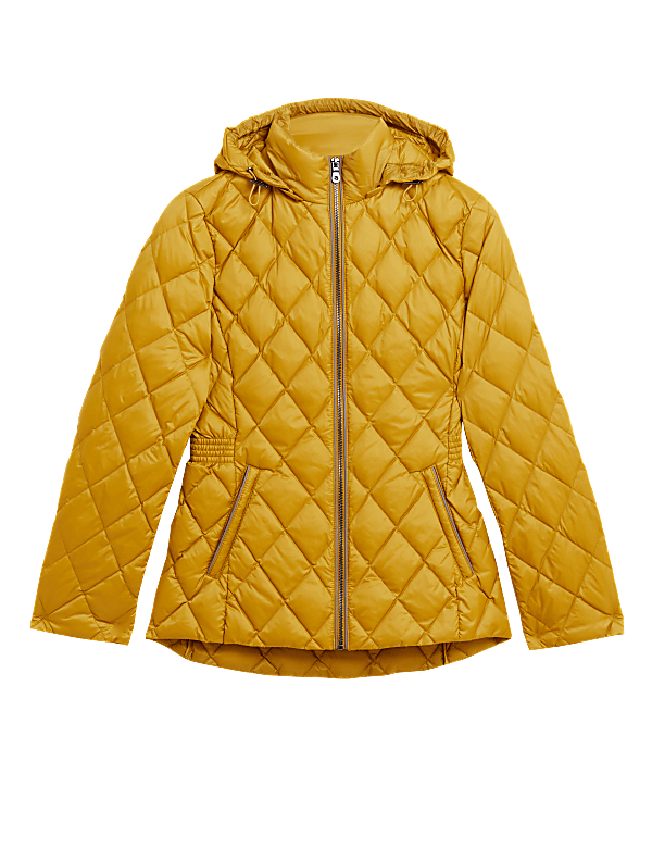 Feather & Down Quilted Puffer Jacket