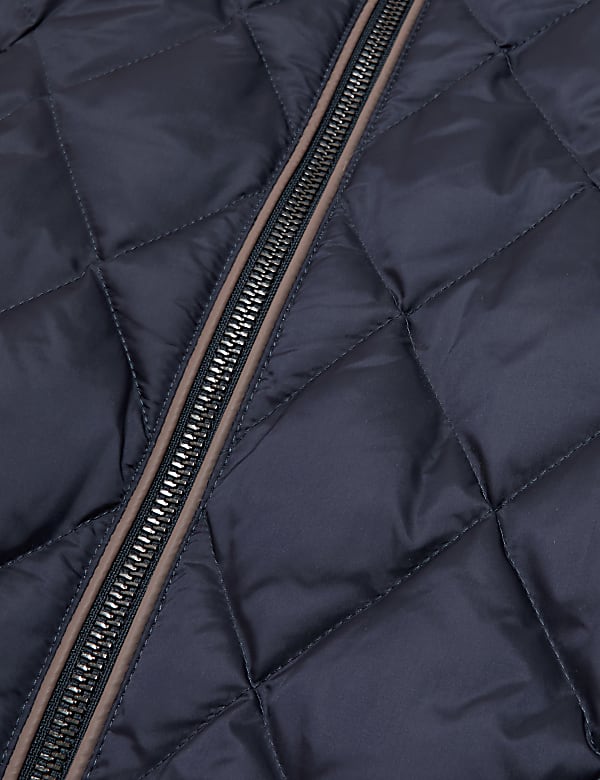 Feather & Down Quilted Puffer Jacket
