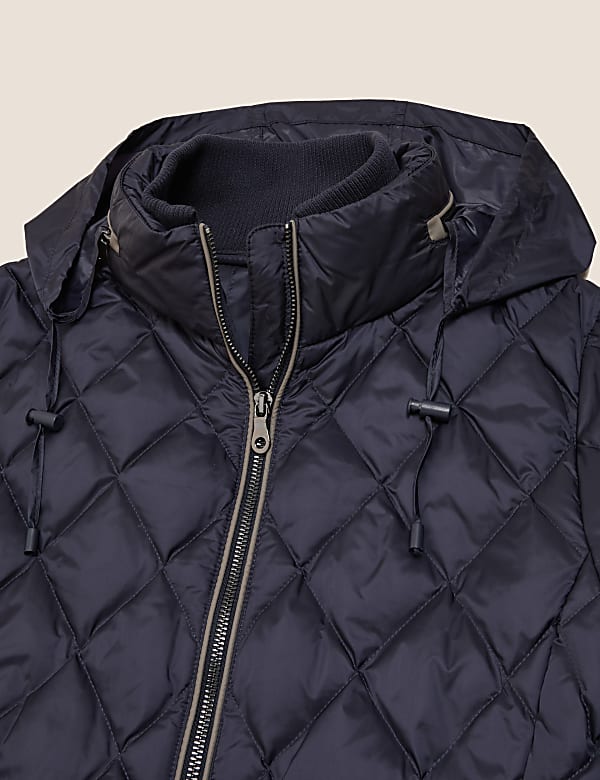 Feather & Down Quilted Puffer Jacket