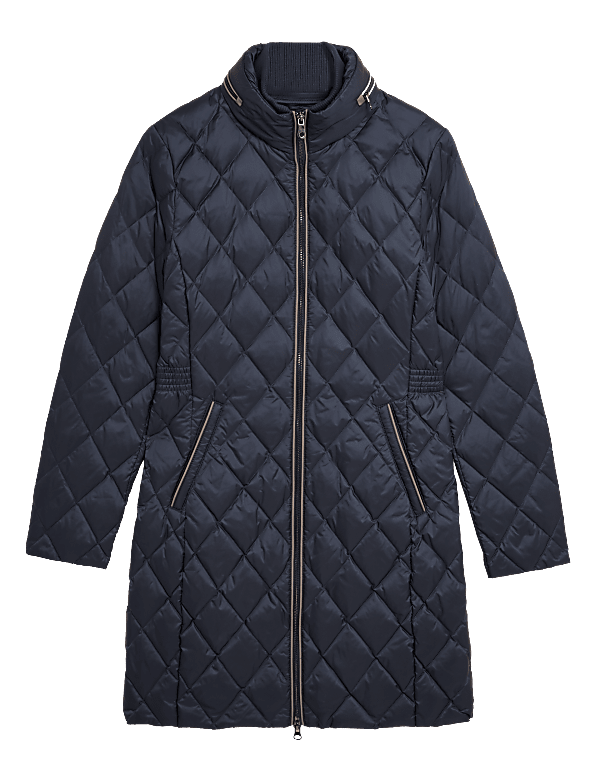 Feather & Down Quilted Puffer Jacket