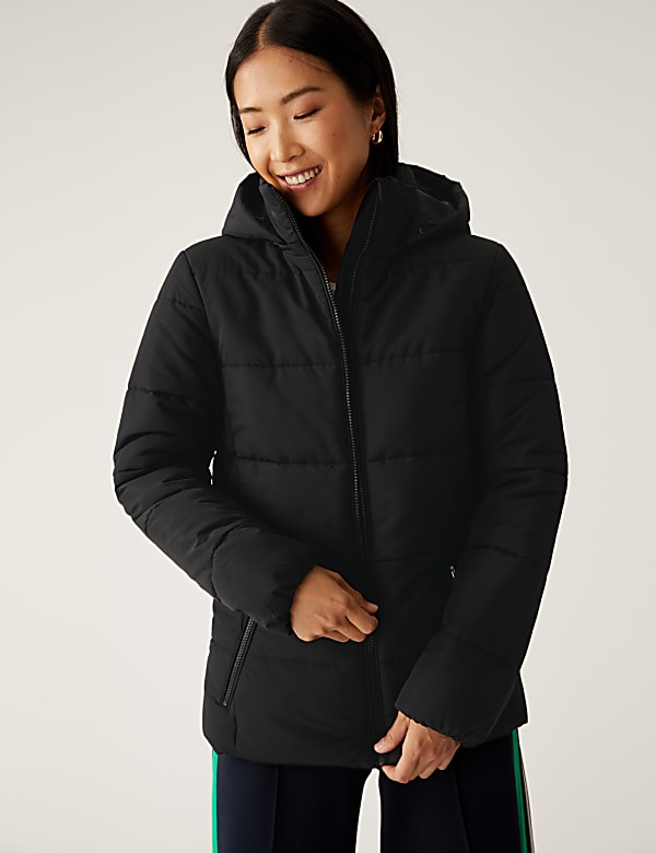 Buy Recycled Thermowarmth Hooded Puffer Jacket at Marks Spencer