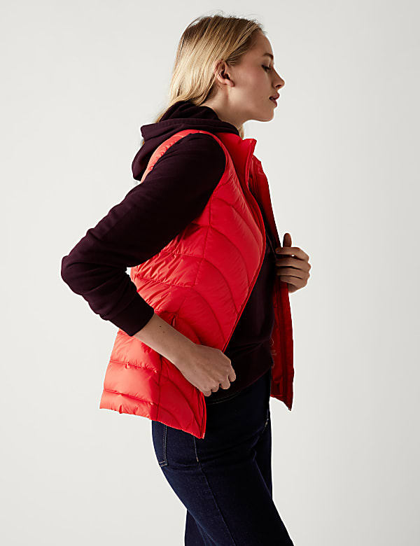 Feather & Down Packaway Puffer Gilet
