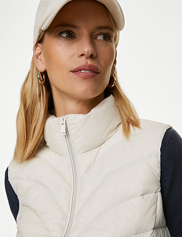 Feather & Down Packaway Puffer Gilet
