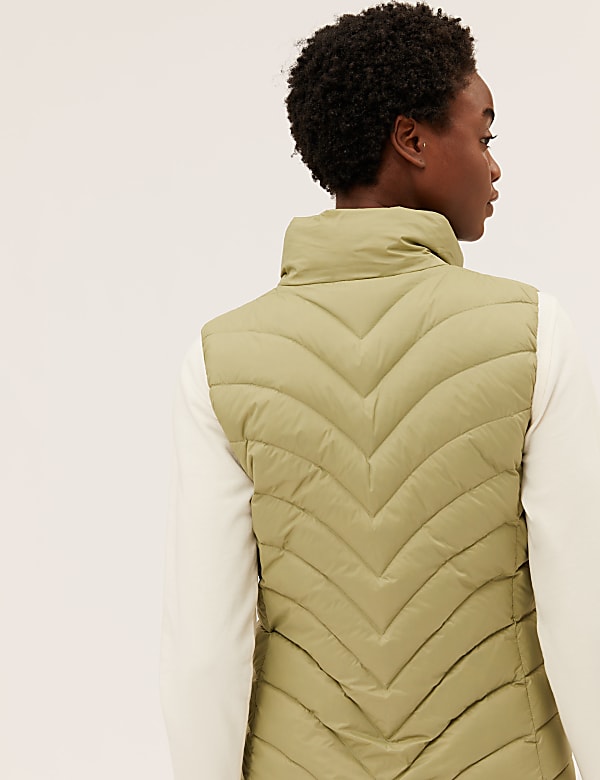 Feather & Down Packaway Puffer Gilet