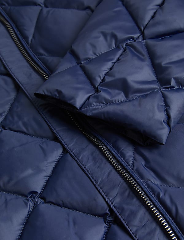 Feather & Down Quilted Puffer Jacket