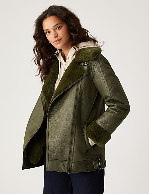 Marks and spencer aviator coat top