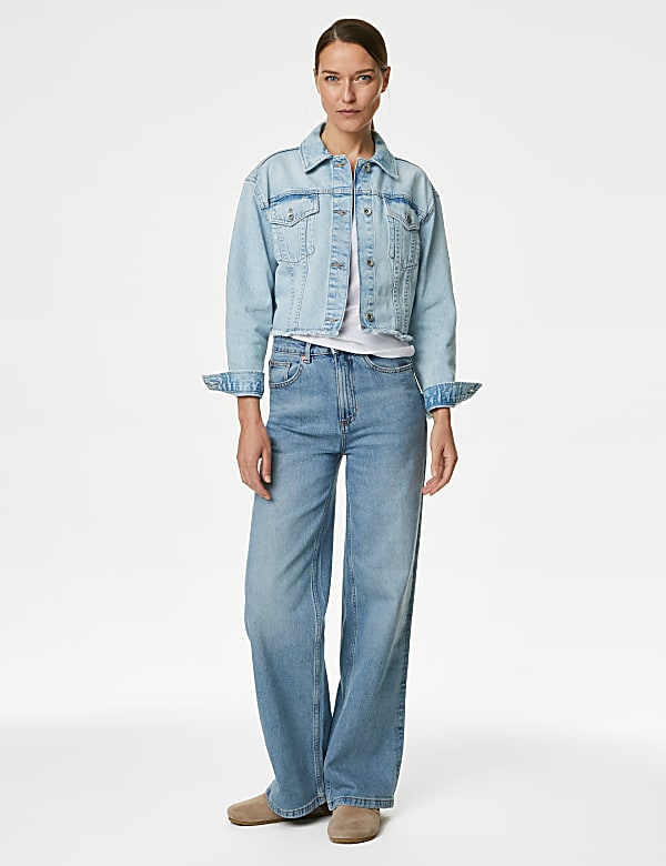 Jaket Crop Denim - ID