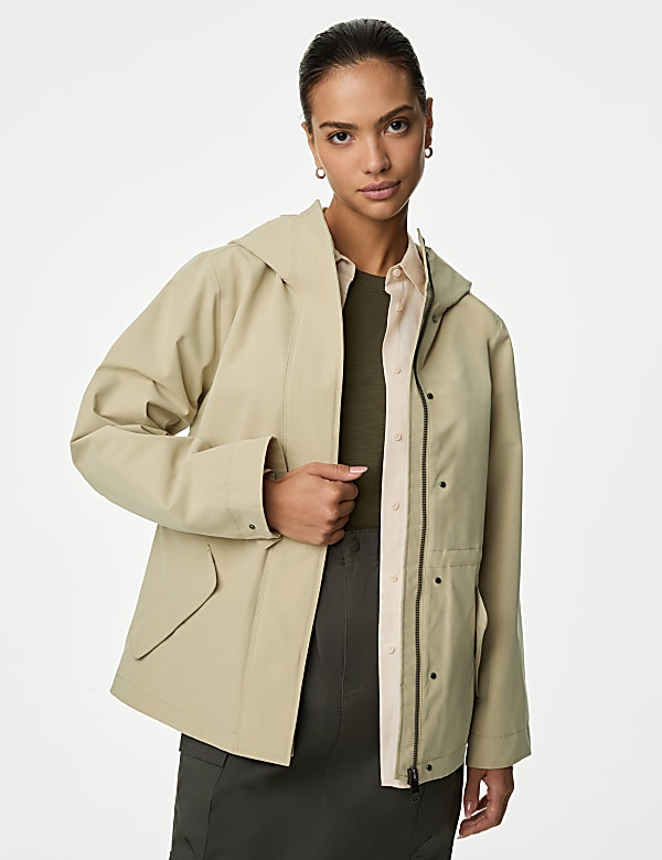 Stormwear™ Hooded Rain Jacket with Cotton