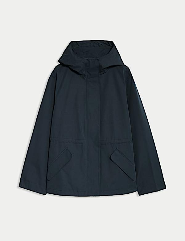 Stormwear™ Hooded Rain Jacket with Cotton - CY