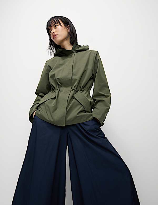 Stormwear™ Hooded Rain Jacket with Cotton - IT