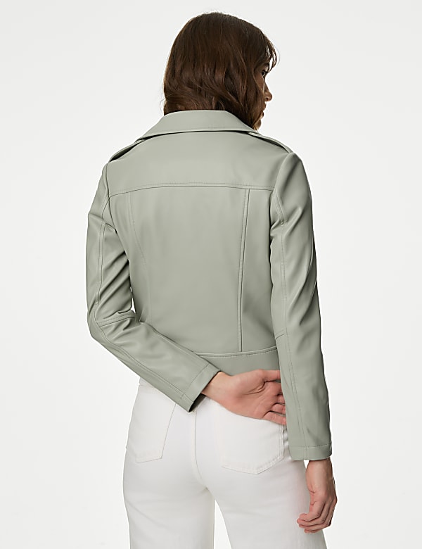 Faux Leather Biker Jacket