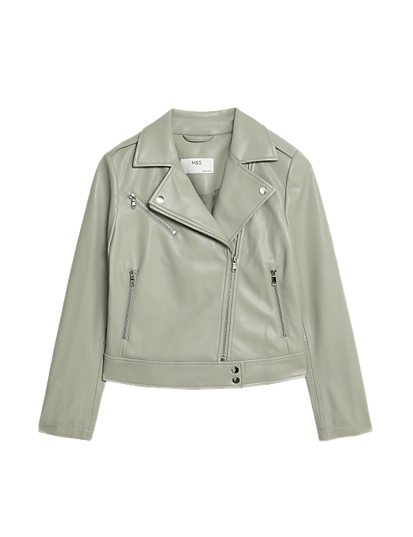 Faux Leather Biker Jacket
