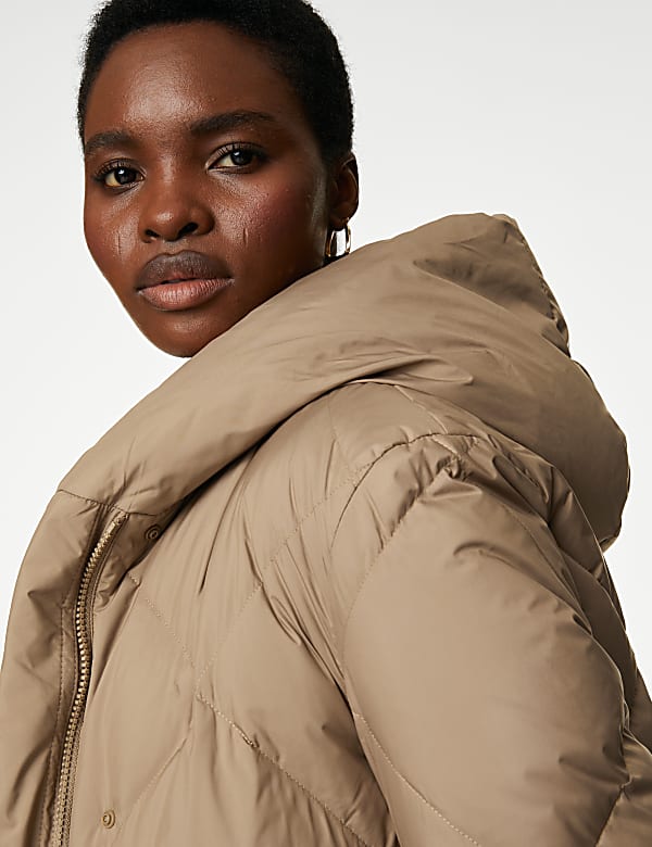 Marks and spencer down and feather jacket best sale