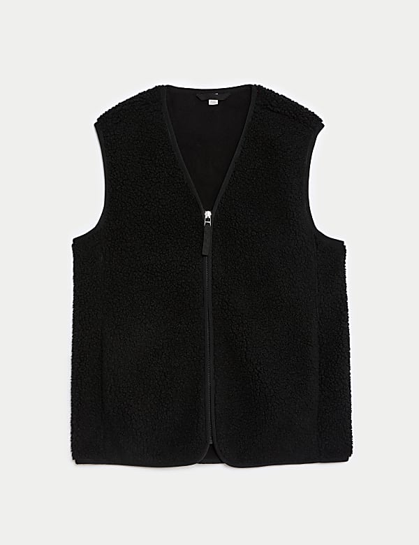 Borg Lightweight Collarless Gilet - TW