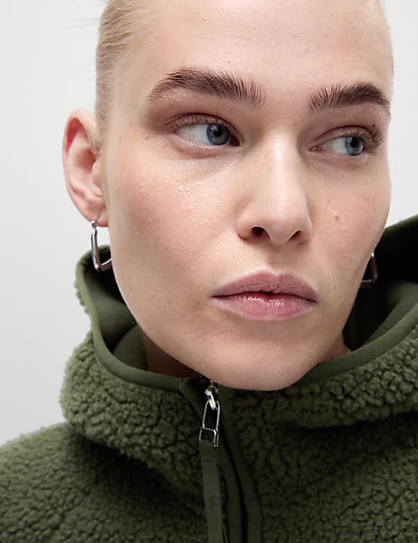 Hunter green fleece jacket outlet