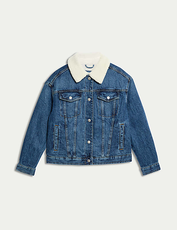 Denim Borg Lined Jacket - GR