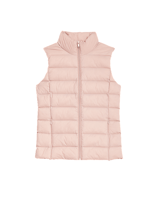 Feather & Down Quilted Packaway Puffer Gilet