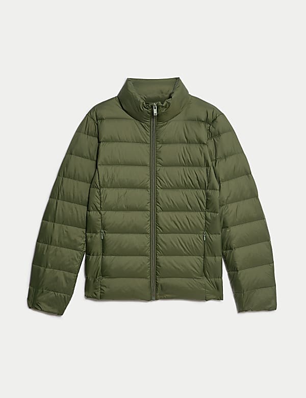 Feather & Down Quilted Packaway Puffer Jacket - LV