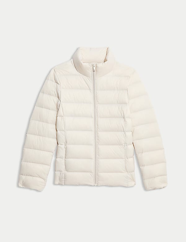 Feather & Down Quilted Packaway Puffer Jacket - KR