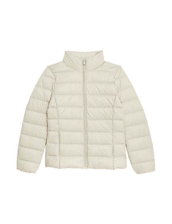Feather & Down Quilted Packaway Puffer Jacket