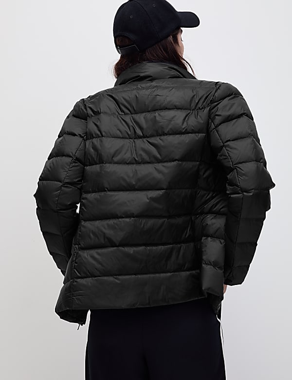 Feather & Down Quilted Packaway Puffer Jacket - BE