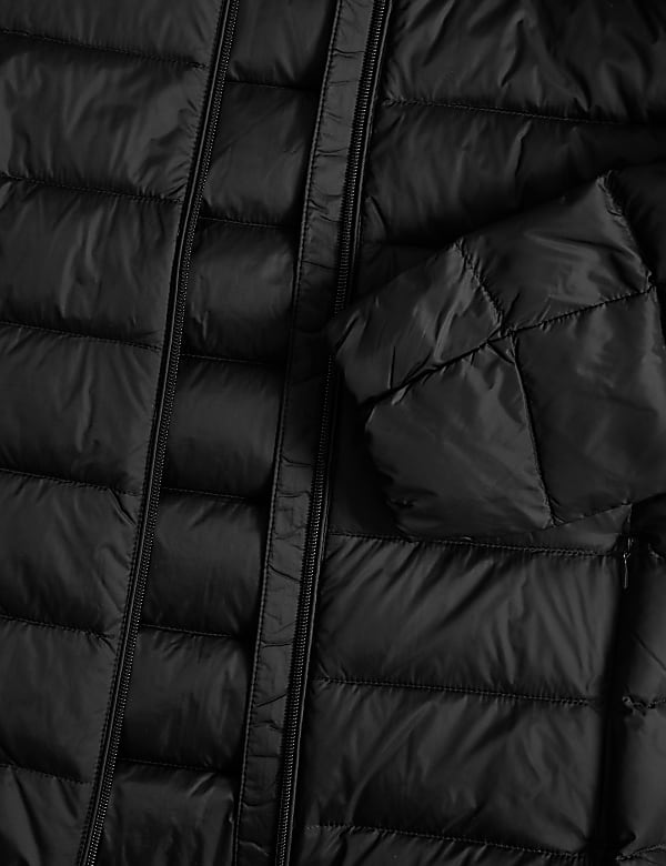 Feather & Down Quilted Packaway Puffer Jacket